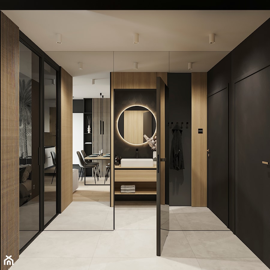 PIŁA 40m2 - Hol / przedpokój, styl minimalistyczny - zdjęcie od JD Architects
