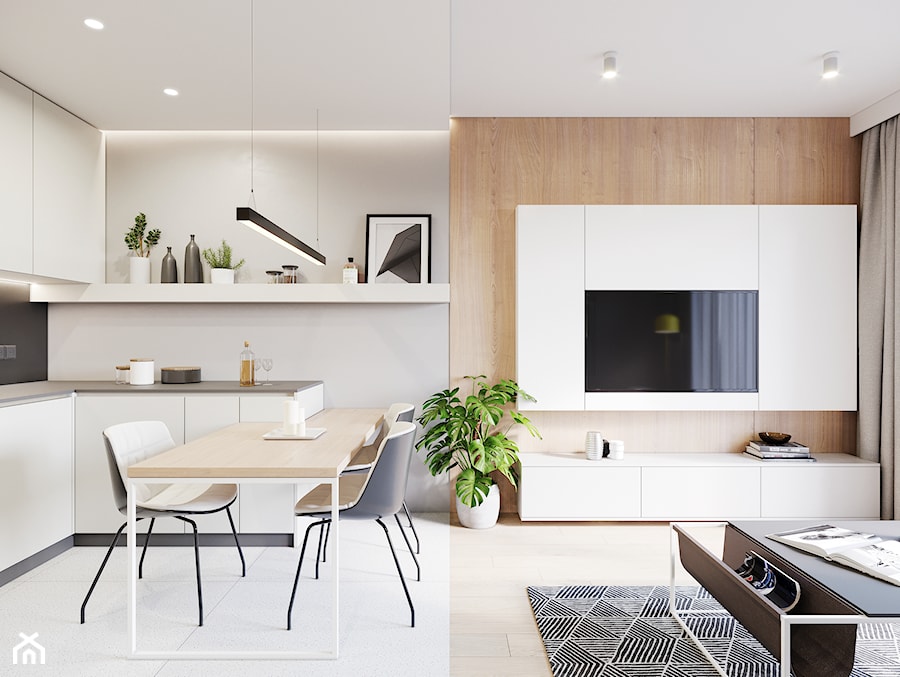 GDAŃSK 37m2 - Salon, styl minimalistyczny - zdjęcie od JD Architects