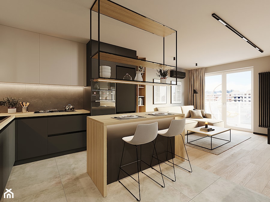 POZNAŃ 44m2 - Kuchnia, styl minimalistyczny - zdjęcie od JD Architects