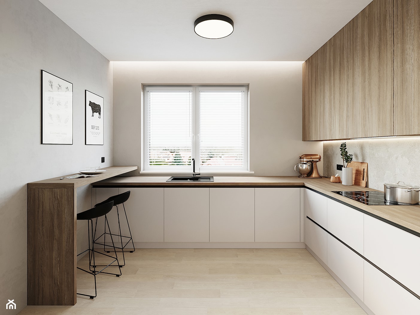 TCZEW-projekt kuchni i łazienki - Kuchnia, styl nowoczesny - zdjęcie od JD Architects - Homebook