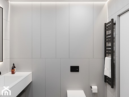 Aranżacje wnętrz - Łazienka: GDAŃSK 28m2 - Średnia łazienka, styl minimalistyczny - JD Architects. Przeglądaj, dodawaj i zapisuj najlepsze zdjęcia, pomysły i inspiracje designerskie. W bazie mamy już prawie milion fotografii!