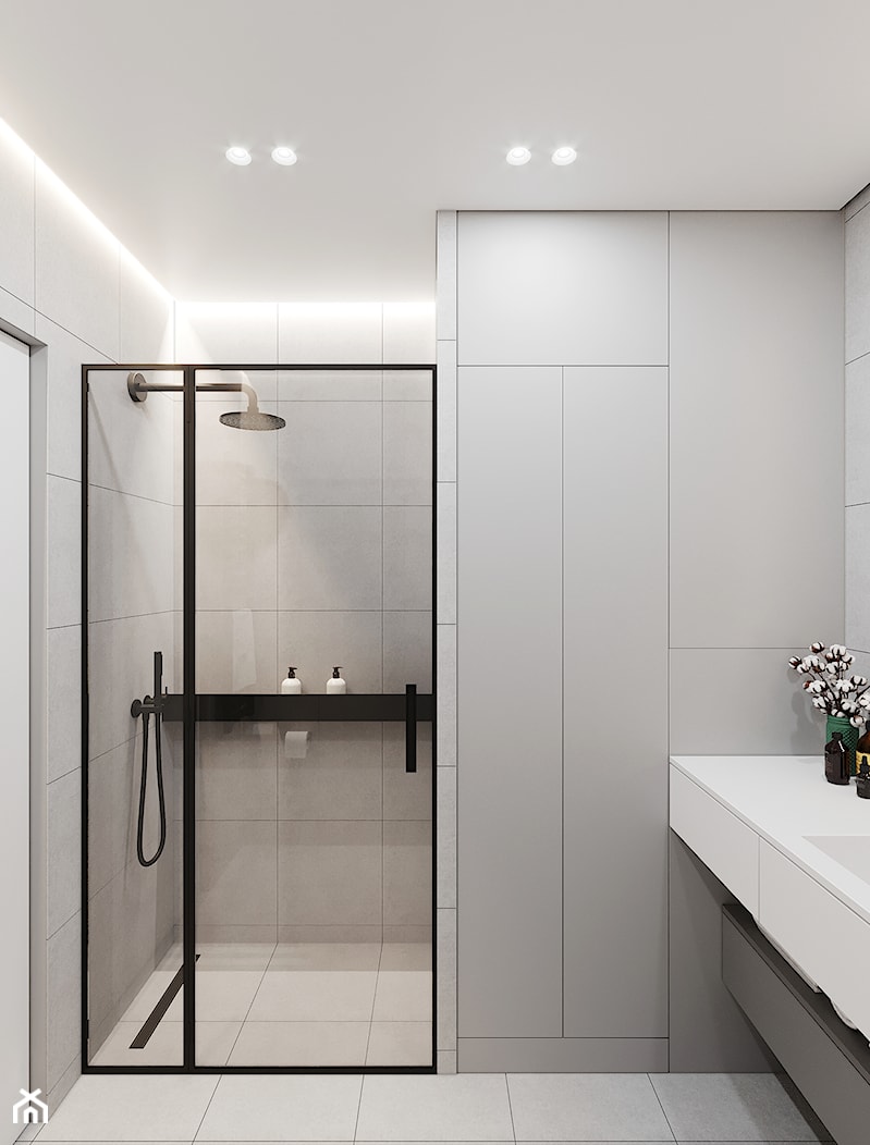 GDAŃSK 28m2 - Średnia łazienka, styl minimalistyczny - zdjęcie od JD Architects - Homebook