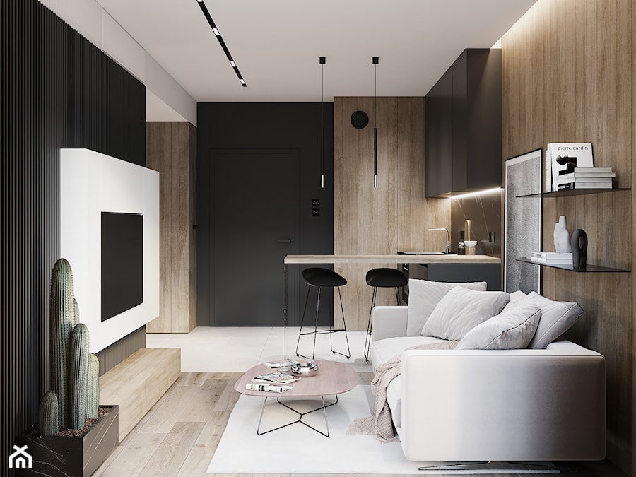 ROGOWO 30m2 - Salon, styl nowoczesny - zdjęcie od JD Architects