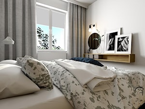 Mieszkanie dla dwojga 60m2 - Sypialnia, styl nowoczesny - zdjęcie od Gill Wnętrza