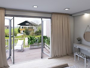 Sypialnia z balkonem - zdjęcie od SYSdesign