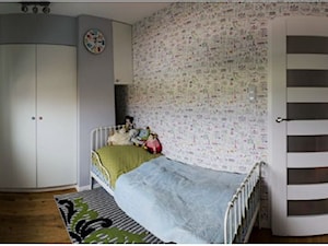 Wnętrza prywatne - Średni szary pokój dziecka dla dziecka dla chłopca, styl minimalistyczny - zdjęcie od Magdalena Szymborska Architektura i Projektowanie Wnętrz