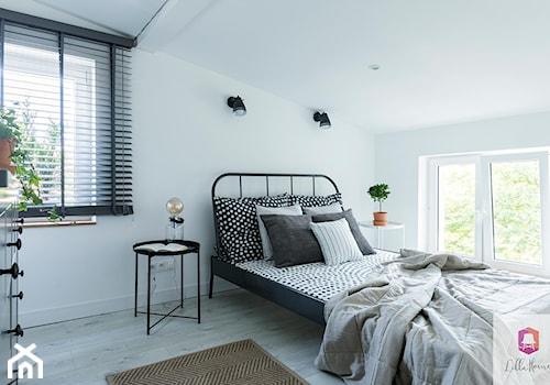 Projekt wnętrza sypialni w klimacie glamour loft - zdjęcie od Lilla Home