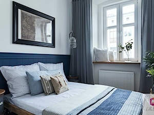 Projekt wnętrza sypialni w stylu marine loft - zdjęcie od Lilla Home