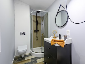 Projekt wnętrza łazienki mieszkania w stylu urban loft - zdjęcie od Lilla Home