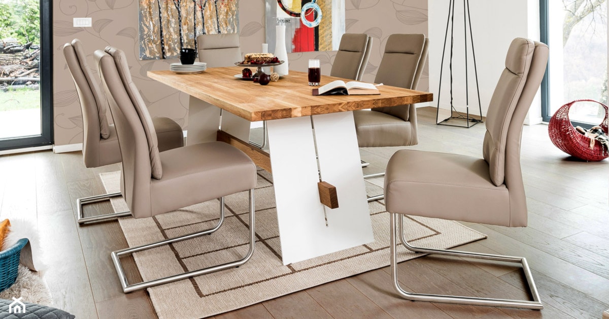 Stoły i krzesła dębowe do jadalni - Jadalnia - zdjęcie od WOODICA ® meble z drewna - Homebook