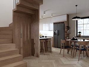 Projekt domu Skawina - Salon, styl skandynawski - zdjęcie od ACKProjekt