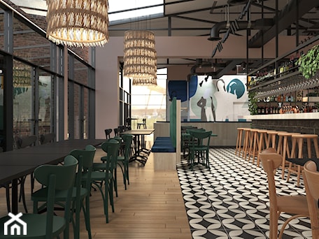 Aranżacje wnętrz - Wnętrza publiczne: Projekt wnętrz Bistro Ignaś - Wnętrza publiczne, styl industrialny - Ambiente Dominika Cymerman. Przeglądaj, dodawaj i zapisuj najlepsze zdjęcia, pomysły i inspiracje designerskie. W bazie mamy już prawie milion fotografii!