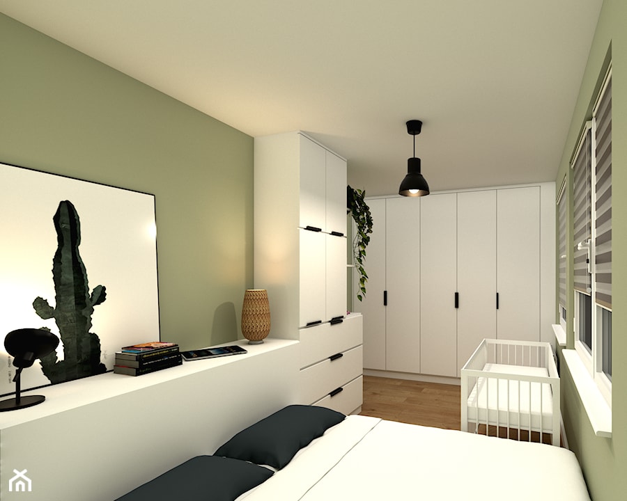 Projekt wnętrza sypialni w bloku - zdjęcie od Ambiente Dominika Cymerman