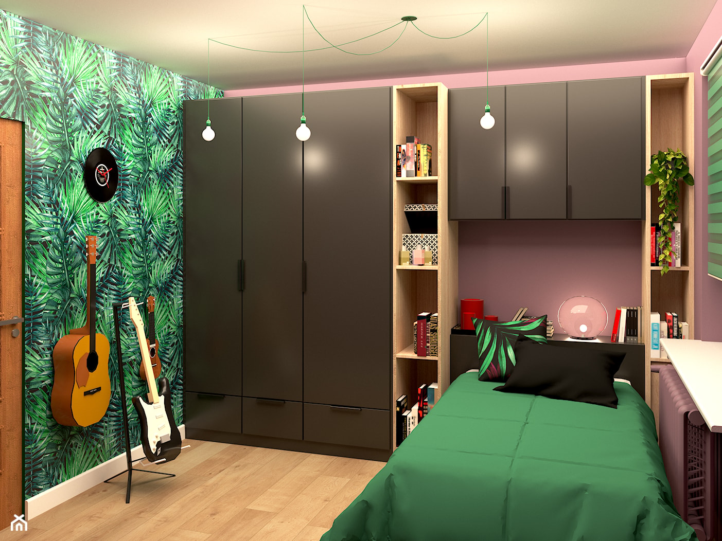 Pokój - sypialnia dla młodej dziewczyny w stylu nowoczesnym - zdjęcie od Ambiente Dominika Cymerman - Homebook