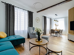 Apartament w Katowicach - Salon, styl nowoczesny - zdjęcie od Fotownętrza