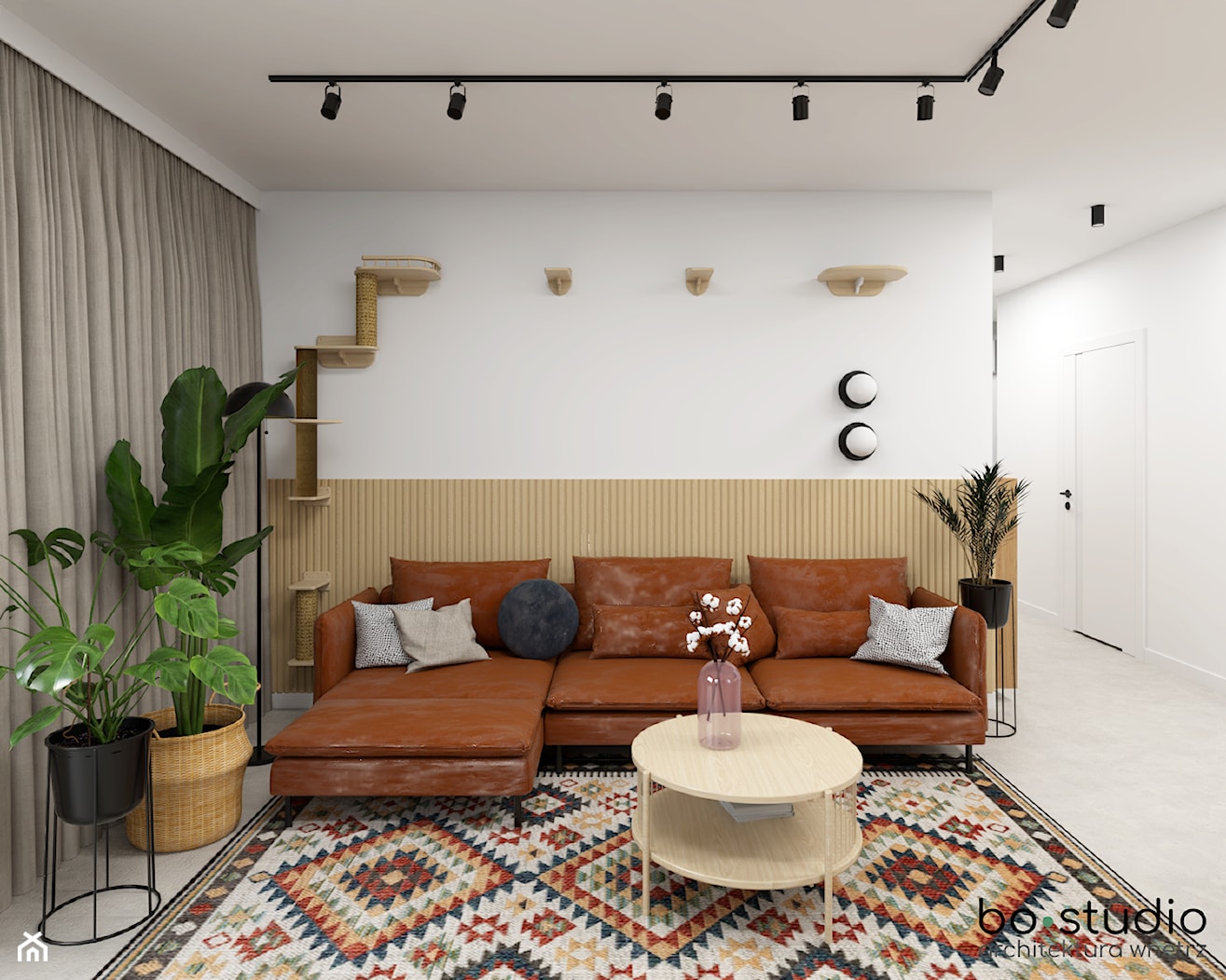 Mieszkanie z kolorem - zdjęcie od BOSTUDIO - Homebook
