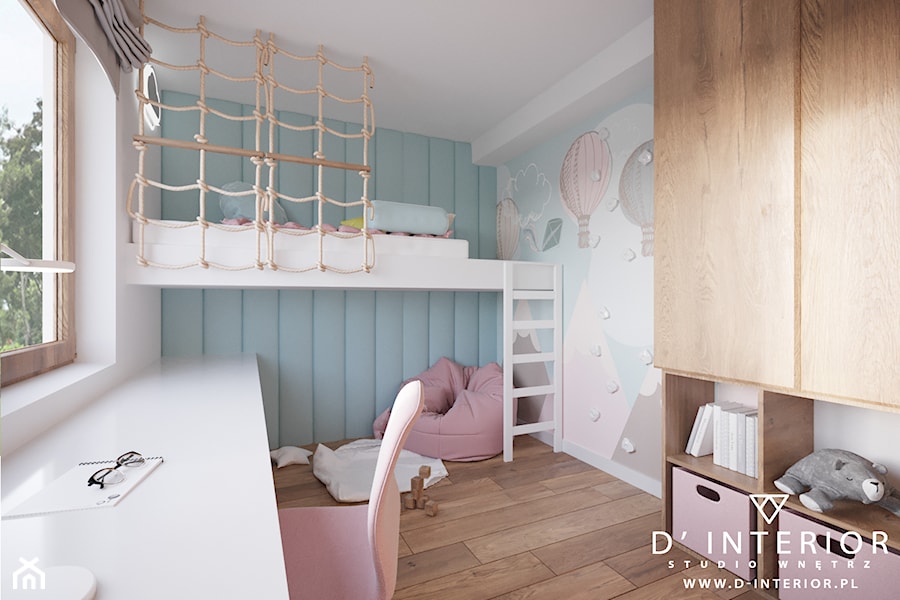 Projekt nowoczesnego domu - Pokój dziecka, styl skandynawski - zdjęcie od D ' INTERIOR. Studio Wnętrz