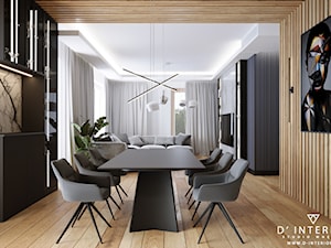 Projekt mieszkania w Orłowie - Salon, styl nowoczesny - zdjęcie od D ' INTERIOR. Studio Wnętrz