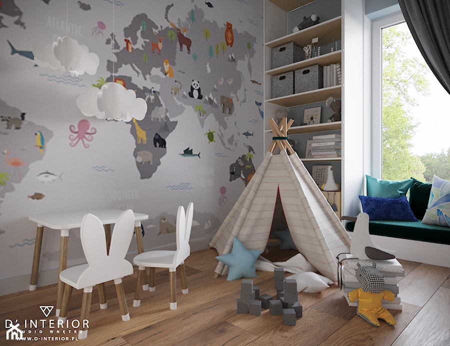 Mieszkanie w Warszawie - Pokój dziecka, styl nowoczesny - zdjęcie od D ' INTERIOR. Studio Wnętrz
