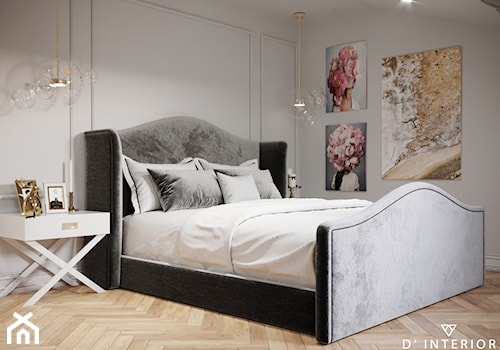 Projekt sypialni w stylu modern classic - zdjęcie od D ' INTERIOR. Studio Wnętrz
