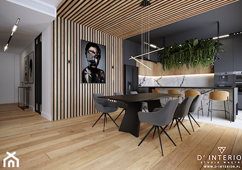 Projekt mieszkania w Orłowie - Salon, styl nowoczesny - zdjęcie od D ' INTERIOR. Studio Wnętrz
