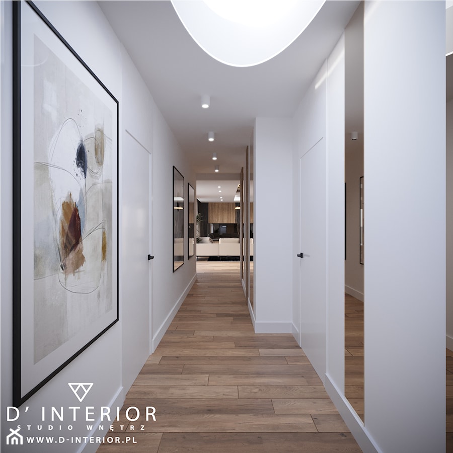 Projekt nowoczesnego domu - Hol / przedpokój, styl nowoczesny - zdjęcie od D ' INTERIOR. Studio Wnętrz