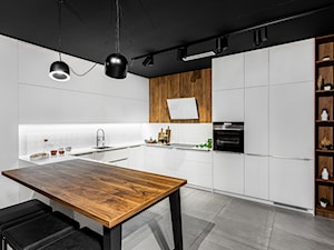 Kuchnia - aranżacje - Duża otwarta kuchnia w kształcie litery l, styl nowoczesny - zdjęcie od ernestrust