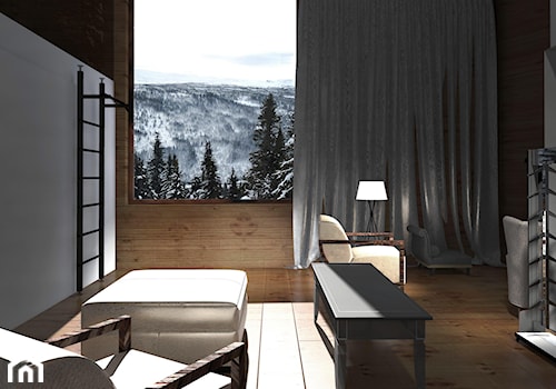 Ski Lodge | Kvitfjell | Norwegia - Salon, styl skandynawski - zdjęcie od Atelier Chwat