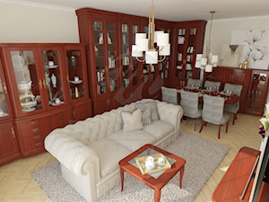 Aranżacja salonu - Salon, styl tradycyjny - zdjęcie od Emprojekt - Manufaktura mebli klasycznych i oświetelnia