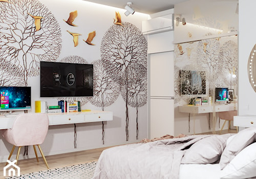 Projekt mieszkania 120 m2 - Pokój dziecka, styl glamour - zdjęcie od SHAFIEVA DESIGN