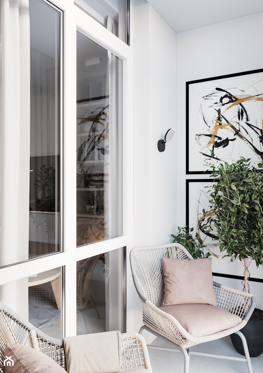 Projekt mieszkania 62 m2 - Biuro, styl nowoczesny - zdjęcie od SHAFIEVA DESIGN