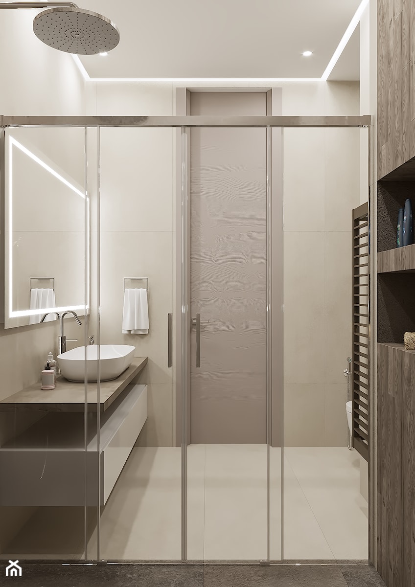 Projekt mieszkania 127m2 - Łazienka, styl nowoczesny - zdjęcie od SHAFIEVA DESIGN