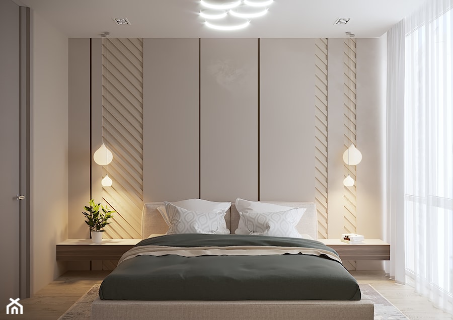 Projekt mieszkania 127m2 - Sypialnia, styl nowoczesny - zdjęcie od SHAFIEVA DESIGN