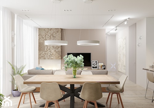 Projekt mieszkania 127m2 - Jadalnia, styl nowoczesny - zdjęcie od SHAFIEVA DESIGN