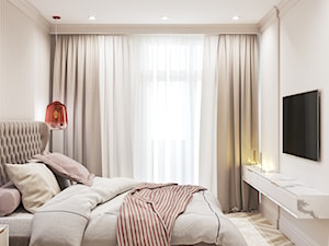 Projekt mieszkania 48m2 - Sypialnia, styl nowoczesny - zdjęcie od SHAFIEVA DESIGN