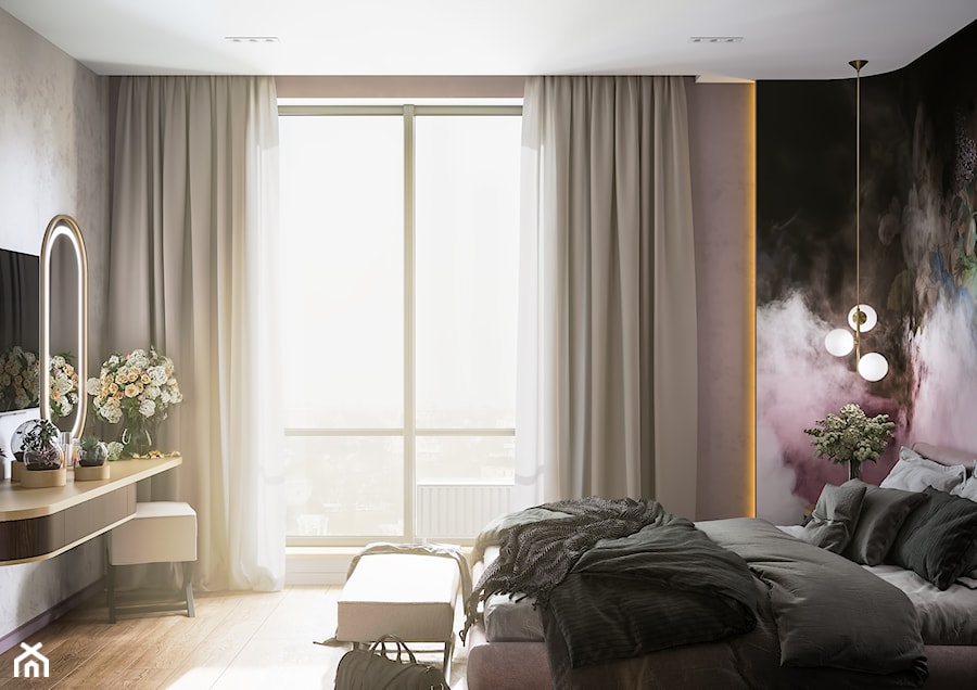 Projekt sypialni - Sypialnia, styl nowoczesny - zdjęcie od SHAFIEVA DESIGN