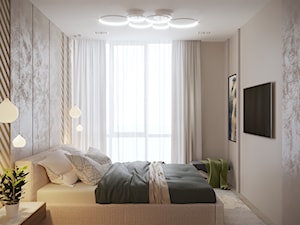Projekt mieszkania 127m2 - Sypialnia, styl nowoczesny - zdjęcie od SHAFIEVA DESIGN