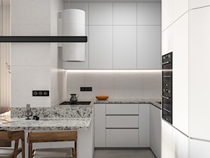 Projekt mieszkania 62 m2 - Kuchnia, styl nowoczesny - zdjęcie od SHAFIEVA DESIGN
