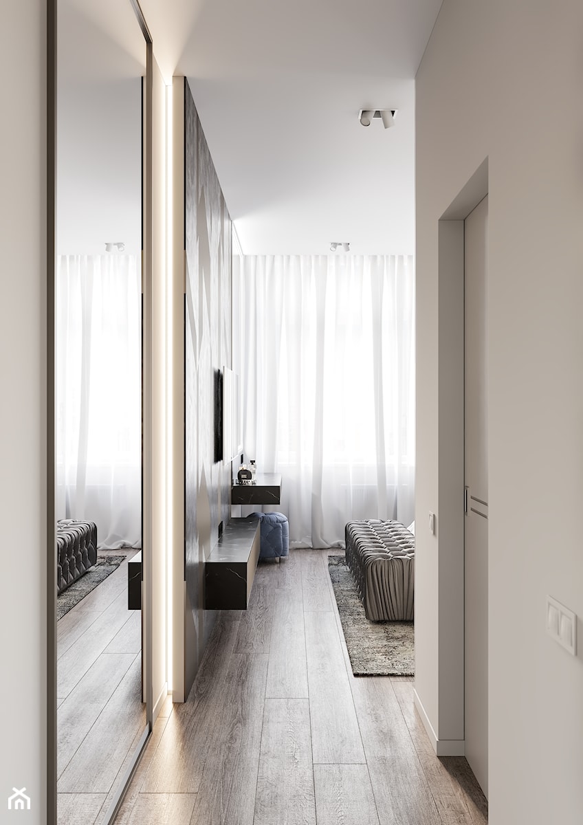 Projekt mieszkania 120 m2 - Sypialnia, styl nowoczesny - zdjęcie od SHAFIEVA DESIGN
