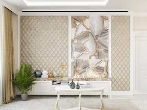 Projekt mieszkania 130m2 - Salon, styl tradycyjny - zdjęcie od SHAFIEVA DESIGN