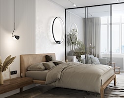 Projekt mieszkania 62 m2 - Sypialnia, styl nowoczesny - zdjęcie od SHAFIEVA DESIGN - Homebook