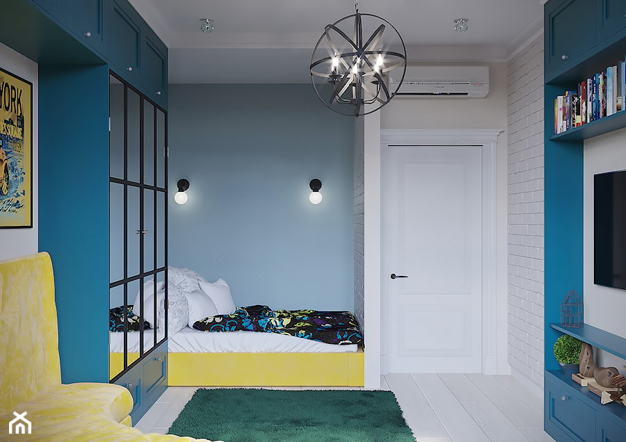 Projekt mieszkania 93m2 - Pokój dziecka, styl nowoczesny - zdjęcie od SHAFIEVA DESIGN