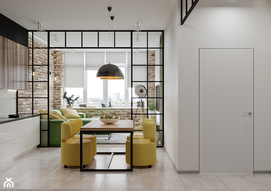 Projekt mieszkania 58,4 m2 - Kuchnia, styl nowoczesny - zdjęcie od SHAFIEVA DESIGN