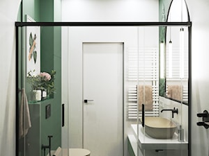 Projekt mieszkania 52 m2 - Łazienka, styl nowoczesny - zdjęcie od SHAFIEVA DESIGN