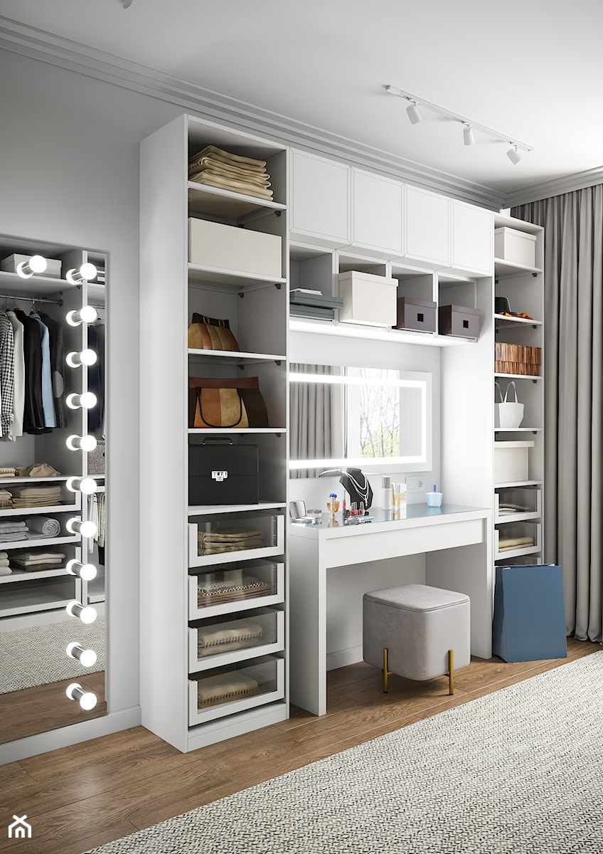 Projekt mieszkania 64,5m2 - Garderoba, styl nowoczesny - zdjęcie od SHAFIEVA DESIGN