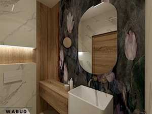 Łazienka z Tapetą - zdjęcie od Wabud Sp z o.o.