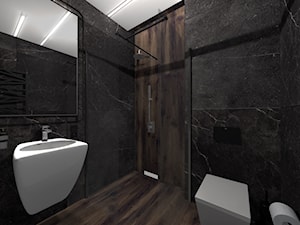 Łazienka w ciemniejszych barwach - zdjęcie od Wabud Sp z o.o.