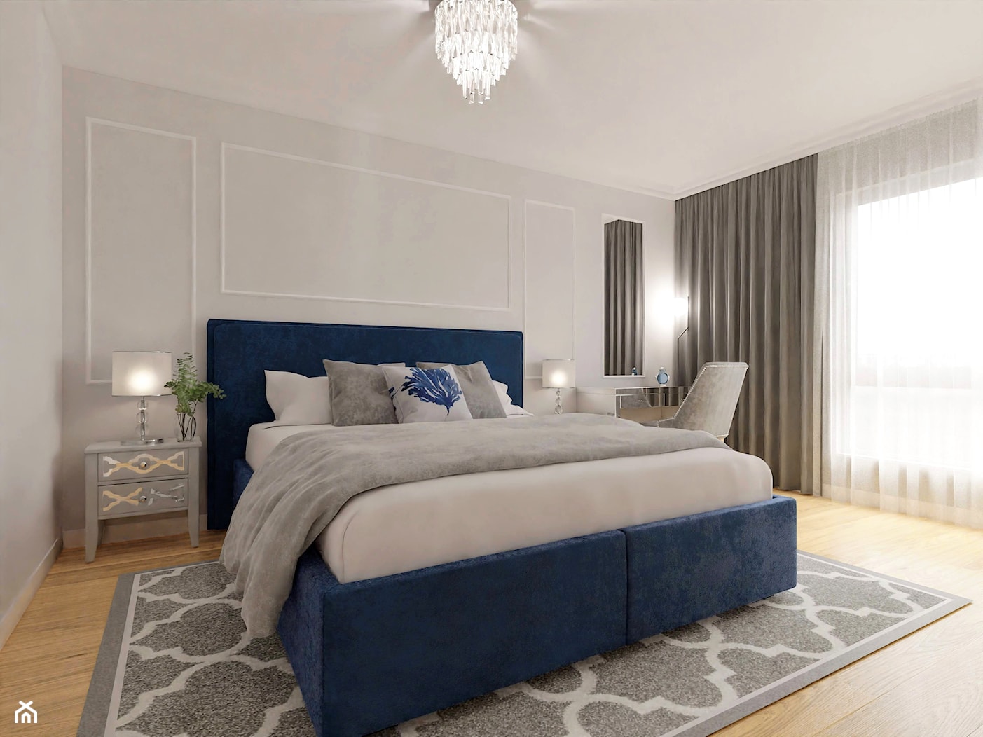 Sypialnia w stylu nowojorskim / klasycznym - zdjęcie od Holi Home - Homebook