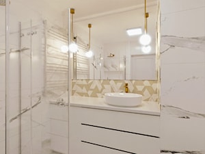 Łazienka - marmur i złoto - zdjęcie od Holi Home