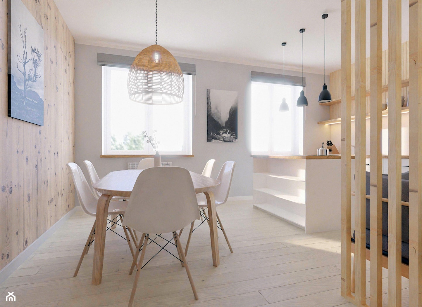 Skandynawski dom - biel, pastele i szarości - zdjęcie od Holi Home - Homebook